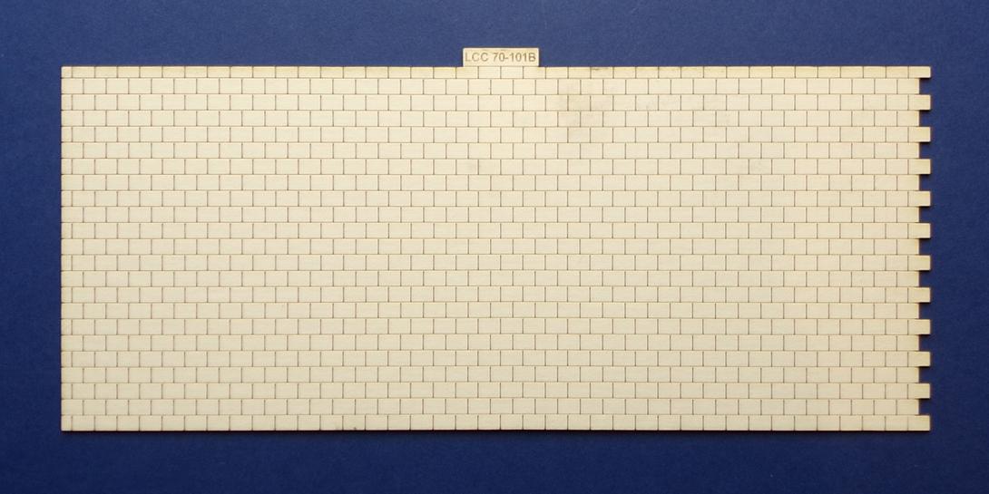 LCC 74-101B O gauge roof tiles expansion with right side interlocking Large tiles panel with right side interlocking. 
